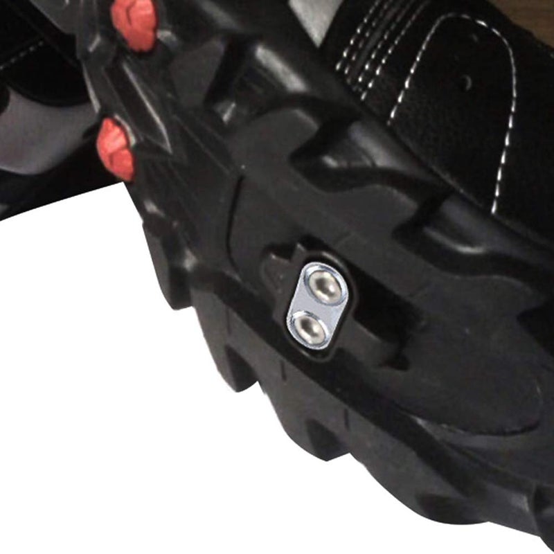 Keenso أقراص تثبيت الدراجة، أقراص قفل من الفولاذ المقاوم للصدأ لدواسات SPD، قابلة للتعديل، متوافقة مع دراجة الجبال، ملائمة بشكل آمن، تشمل المكسرات، 2 زوج - Image 4